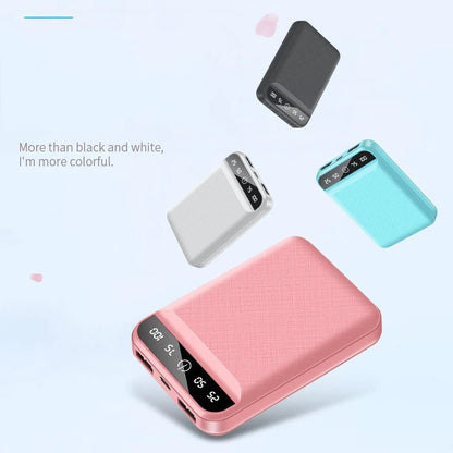 10000mAh Mini Power Bank for iPhone 12 Pro Max Huawei Samsung Xiaomi Mini Poverbank Portable External Battery Charger Powerbank