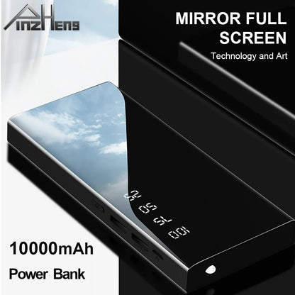 10000mAh Power Bank LED Portable Charging PowerBank For iPhone Xiaomi Fast charger Portable External Battery Charger