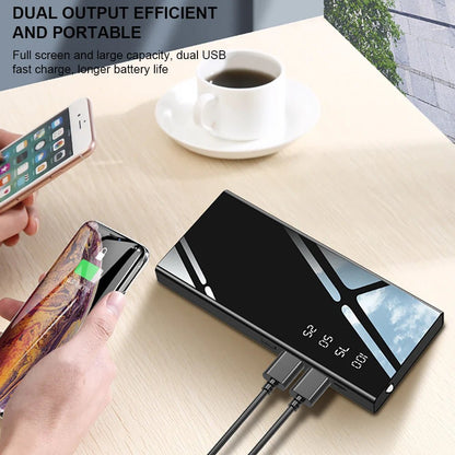 10000mAh Power Bank LED Portable Charging PowerBank For iPhone Xiaomi Fast charger Portable External Battery Charger