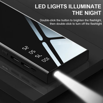 10000mAh Power Bank LED Portable Charging PowerBank For iPhone Xiaomi Fast charger Portable External Battery Charger