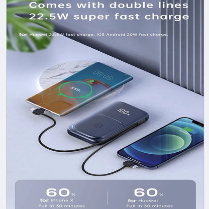 15W Magnetic Qi Wireless Charger Power Bank 20000mAh PD 20W/22.5W Fast Charging Powerbank for iPhone 12 Samsung Xiaomi Poverbank - AFFORDABLE QUALITY SHOP