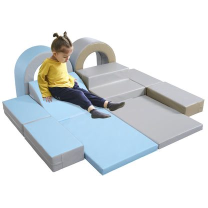 Soft Climb and Crawl Foam Playset 10 in 1 Safe Soft Foam Nugget Block for Infants Preschools - AFFORDABLE QUALITY SHOP