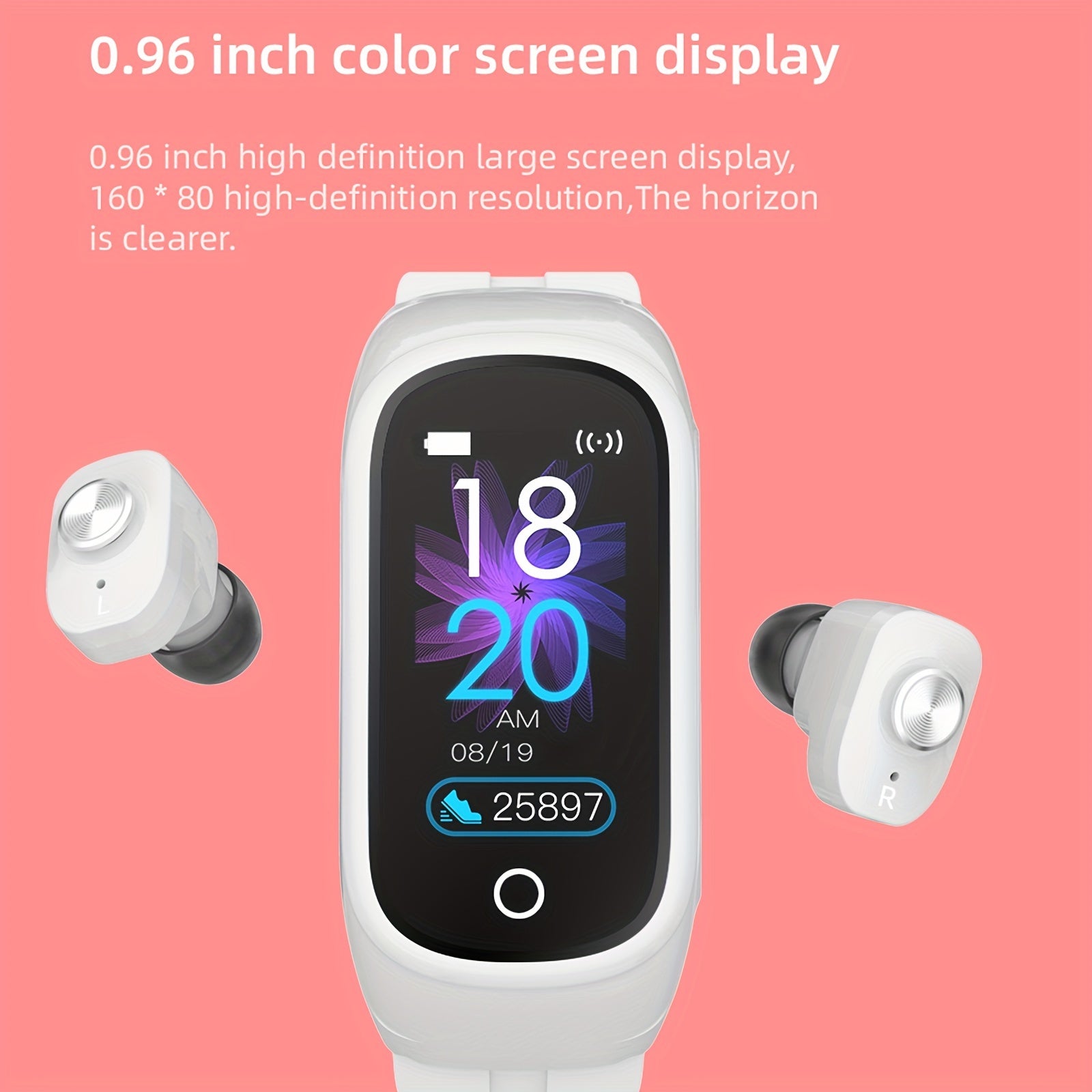 2 In 1 Smartwatch With Earbuds, Smart Bracelet TWS Wireless Headset Watch, Sport Fitness Tracker For Women Men - AFFORDABLE QUALITY SHOP