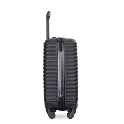 20" Carry on Luggage Lightweight Suitcase, Spinner Wheels, Black - AFFORDABLE QUALITY SHOP