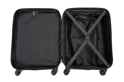 20" Carry on Luggage Lightweight Suitcase, Spinner Wheels, Black - AFFORDABLE QUALITY SHOP