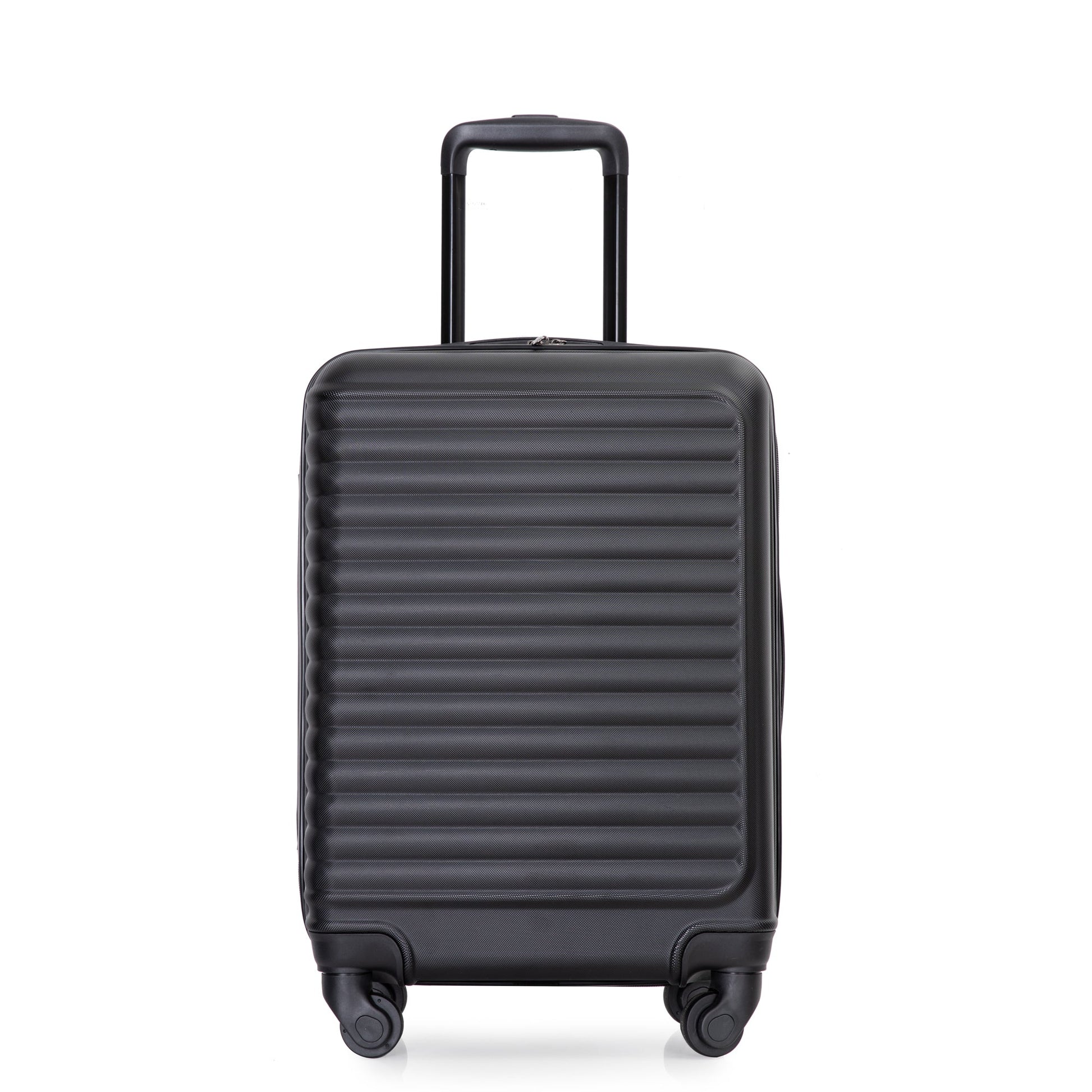 20" Carry on Luggage Lightweight Suitcase, Spinner Wheels, Black - AFFORDABLE QUALITY SHOP