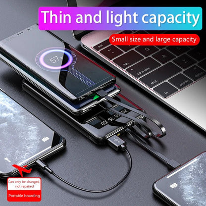 20000mAh Power Bank with Cable Fast Charge Portable External Battery Charger Powerbank for Xiaomi iPhone Mobile Phone Poverbank - AFFORDABLE QUALITY SHOP