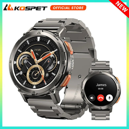 2024 NEW KOSPET TANK T2 Ultra Smartwatches For Men Watches AMOLED AOD Smartwatch Bluetooth Call Electronic Men's Smart Watch - AFFORDABLE QUALITY SHOP