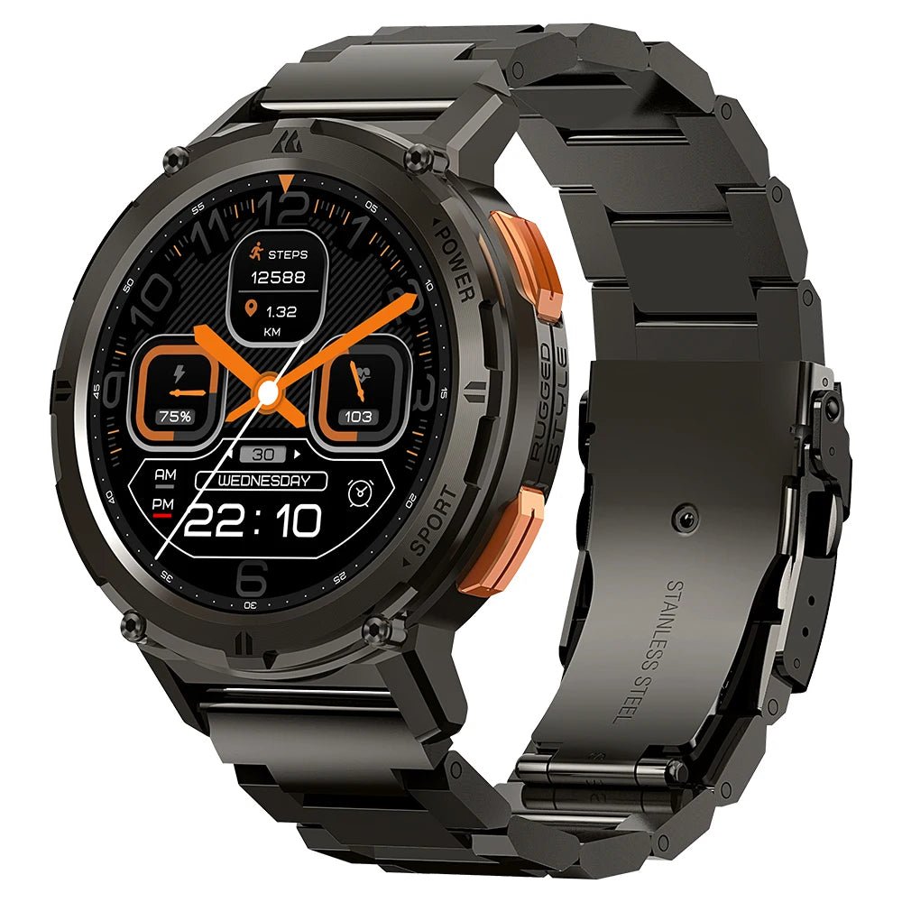 2024 NEW KOSPET TANK T2 Ultra Smartwatches For Men Watches AMOLED AOD Smartwatch Bluetooth Call Electronic Men's Smart Watch - AFFORDABLE QUALITY SHOP