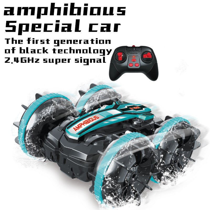 4WD Amphibious Stunt Car 2.4G Remote Control Waterproof Double-Sided Driving Tank Car Children's Toy Remote Control Car - AFFORDABLE QUALITY SHOP