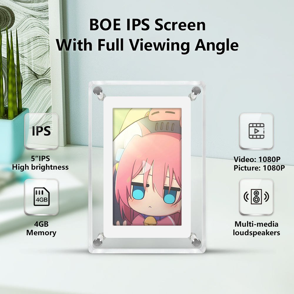 5 inch HD 1080p Digital Photo Frame Advertising Machine Video Picture Player Picture Display Publicity Player - AFFORDABLE QUALITY SHOP