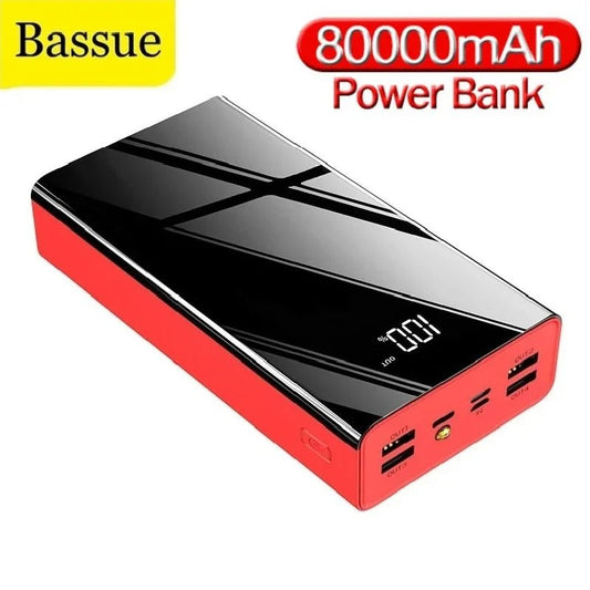 80000mAh Power Bank Large Capacity LCD PowerBank External Battery USB Portable Mobile Phone Charger for Samsung Xiaomi Iphone - AFFORDABLE QUALITY SHOP