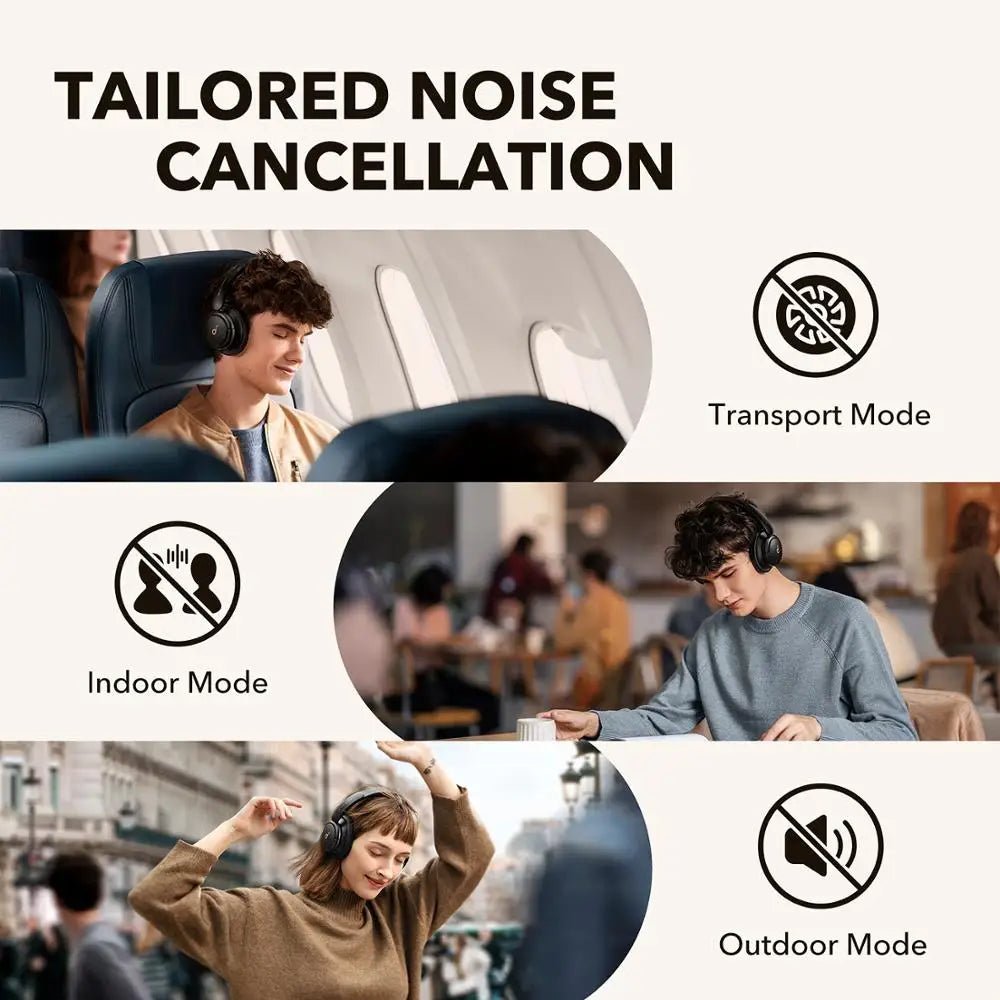 Anker Soundcore Life Q30 Hybrid Active Noise Cancelling wireless bluetooth Headphones with Multiple Modes, Hi-Res Sound, 40H - AFFORDABLE QUALITY SHOP