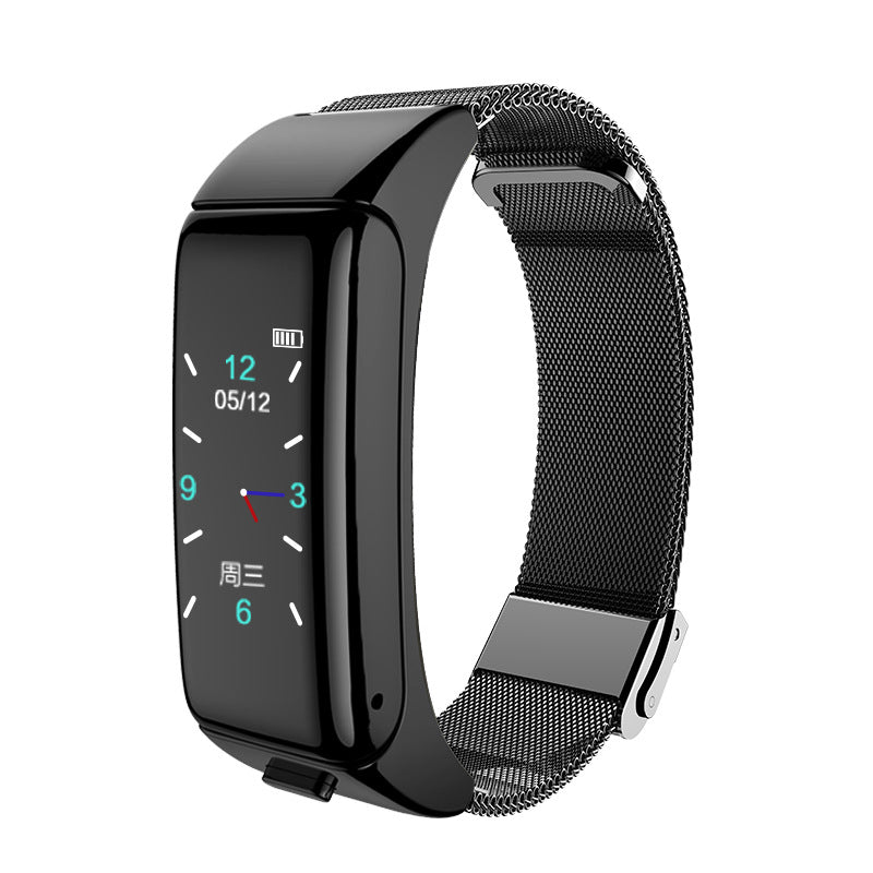 B6 Smart Bracelet Watch Bluetooth Headset Separation 2-In-1 Call Heart Rate Listening Song Sports Men And Women - AFFORDABLE QUALITY SHOP