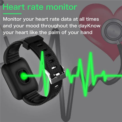 Bluetooth Smart Watch Men Women Blood Pressure Monitor Waterproof Fitness Tracker Bracelet Heart Rate Smartwatch For Android IOS - AFFORDABLE QUALITY SHOP