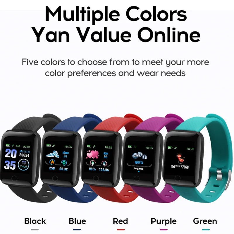 Bluetooth Smart Watch Men Women Blood Pressure Monitor Waterproof Fitness Tracker Bracelet Heart Rate Smartwatch For Android IOS - AFFORDABLE QUALITY SHOP