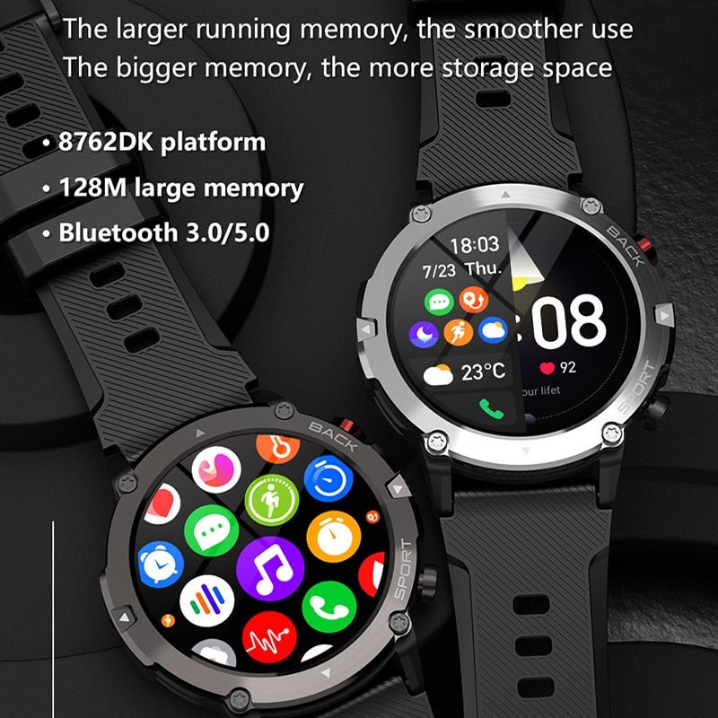 C21 Smart Watch Men Bluetooth Call Fitness Tracker 5ATM Waterproof Sport Wrist Smartwatch for iPhone Android Phone - AFFORDABLE QUALITY SHOP