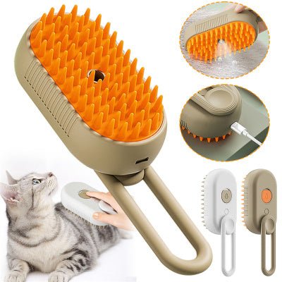 Cat Steam Brush Steamy Dog Brush 3 In 1 Electric Spray Cat Hair Brushes For Massage Pet Grooming Comb Hair Removal Combs Pet Pro - AFFORDABLE QUALITY SHOP