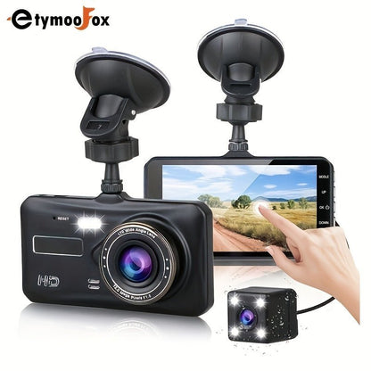 Dash Cam Front And Rear Camera CAR DVR Car Video Recorder Vehicle Black Box FULL HD 1080P Night Vision Driver Recorder - AFFORDABLE QUALITY SHOP