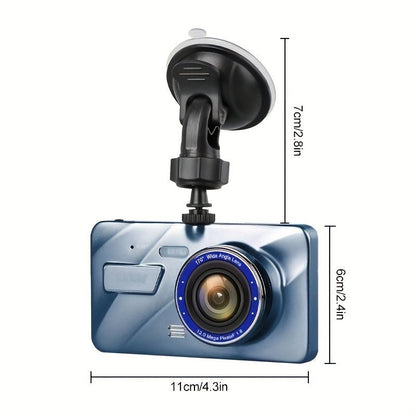 Dash Cam Front & Rear Dual Camera, 1080P Car DVR With Camera ,4 Inch Screen Dashboard Camera For Night Vision Motion Detection Parking Loop Recording - AFFORDABLE QUALITY SHOP