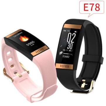 E78 Women bracelet watch men heart rate blood pressure smart wristband fitness band tracker Ip68 waterproof sport watch swim - AFFORDABLE QUALITY SHOP