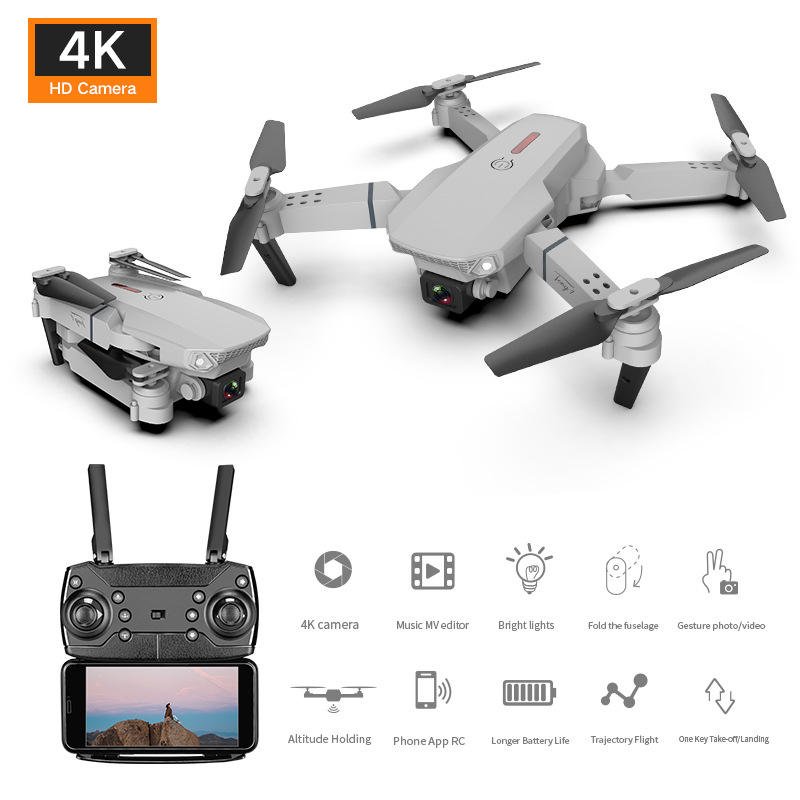 E88 Drone HD Camera Quadcopter Long Range Air Pressure Fixed Height Children's Remote Control Aircraft Drone - AFFORDABLE QUALITY SHOP