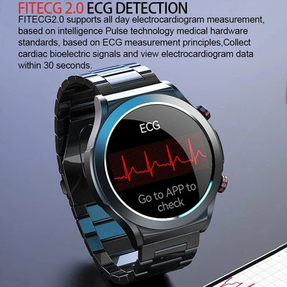 ECG+PPG Laser Pulse Therapy Smartwatches 2023 New Blood Glucose Men 1.39 inch AMOLED Full Touch Screen Sport Fitness Smart Watch - AFFORDABLE QUALITY SHOP