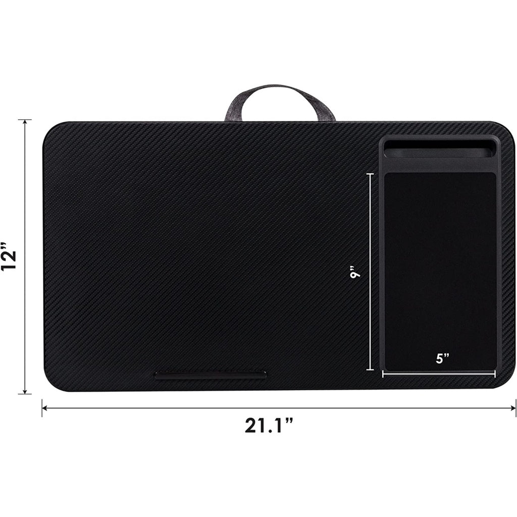 EKKIO Multifunctional Portable Bed Tray Lap Desk with Cushion (Black) - AFFORDABLE QUALITY SHOP