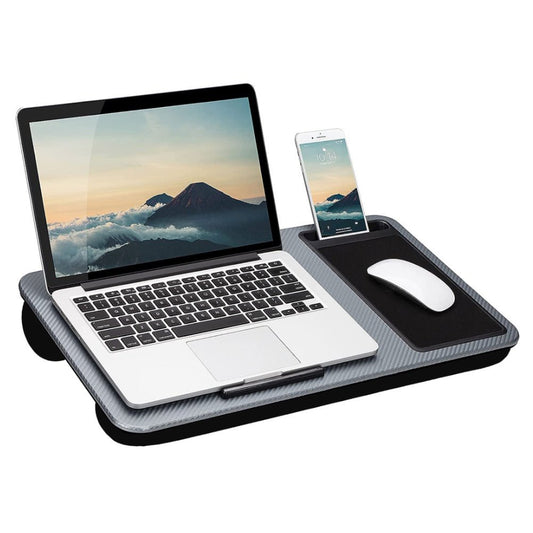 EKKIO Multifunctional Portable Bed Tray Lap Desk with Cushion (Silver Grey) - AFFORDABLE QUALITY SHOP