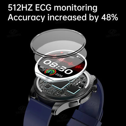 GEJIAN 2023 New Smart Watch 1.39-inch 360 * 360 high-definition touch screen ECG Smartwatches chest patch real-time ECG analysis - AFFORDABLE QUALITY SHOP