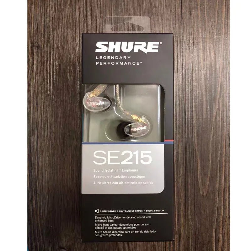 Good quality SE215 Earphons Hi-fi stereo Noise Canceling 3.5MM SE 215 In ear Detchabl Earphone earbuds with Box - AFFORDABLE QUALITY SHOP