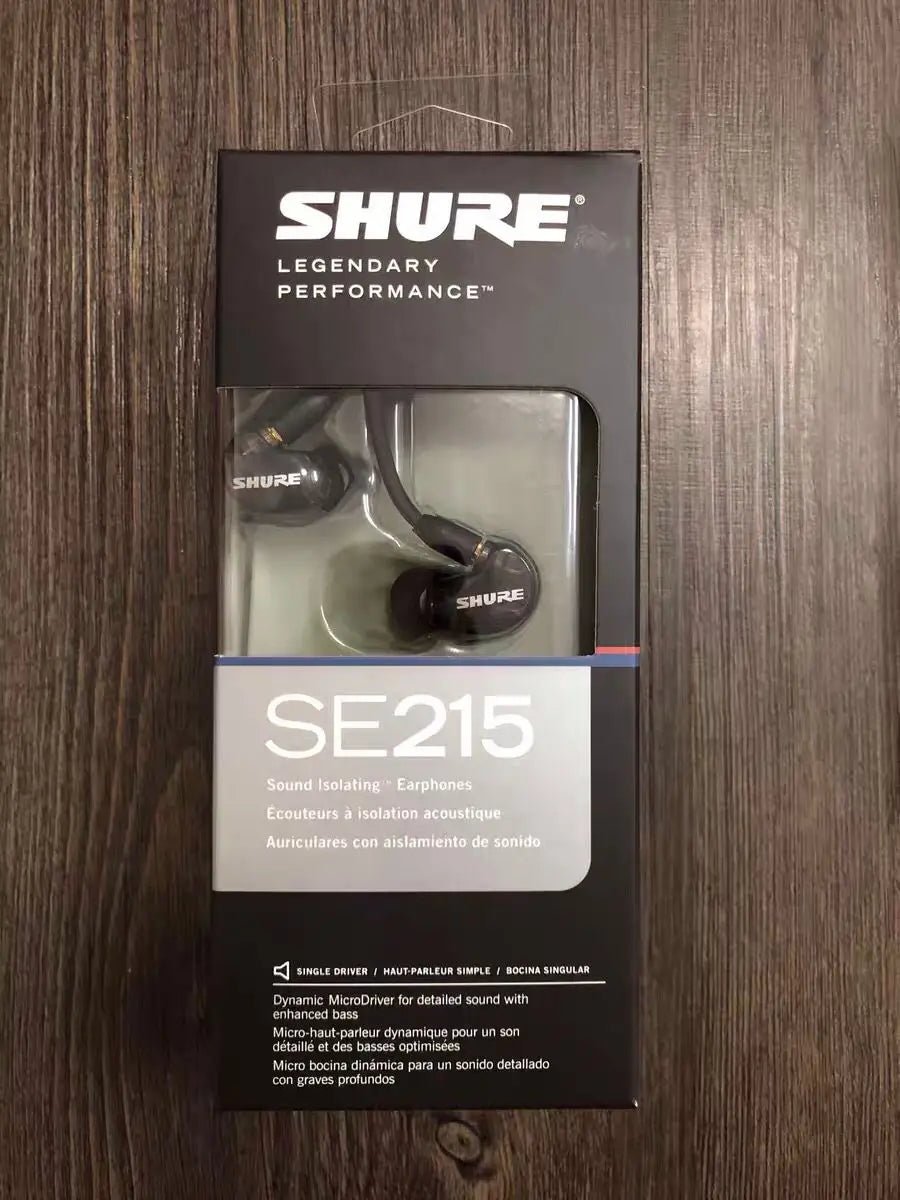 Good quality SE215 Earphons Hi-fi stereo Noise Canceling 3.5MM SE 215 In ear Detchabl Earphone earbuds with Box - AFFORDABLE QUALITY SHOP