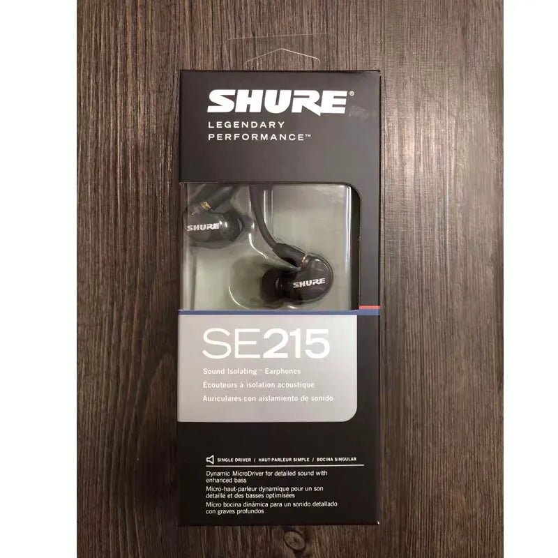 Good quality SE215 Earphons Hi-fi stereo Noise Canceling 3.5MM SE 215 In ear Detchabl Earphone earbuds with Box - AFFORDABLE QUALITY SHOP