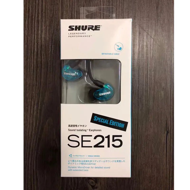 Good quality SE215 Earphons Hi-fi stereo Noise Canceling 3.5MM SE 215 In ear Detchabl Earphone earbuds with Box - AFFORDABLE QUALITY SHOP