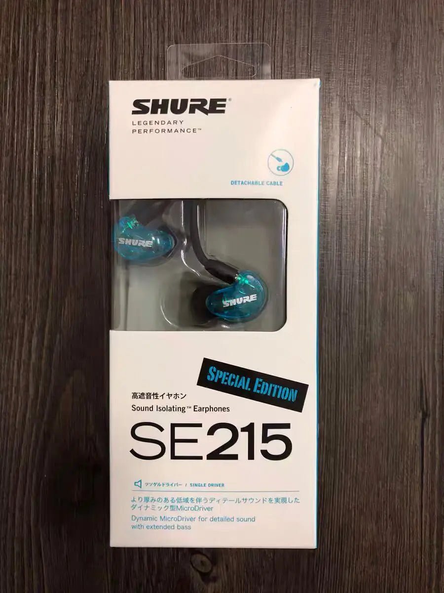 Good quality SE215 Earphons Hi-fi stereo Noise Canceling 3.5MM SE 215 In ear Detchabl Earphone earbuds with Box - AFFORDABLE QUALITY SHOP