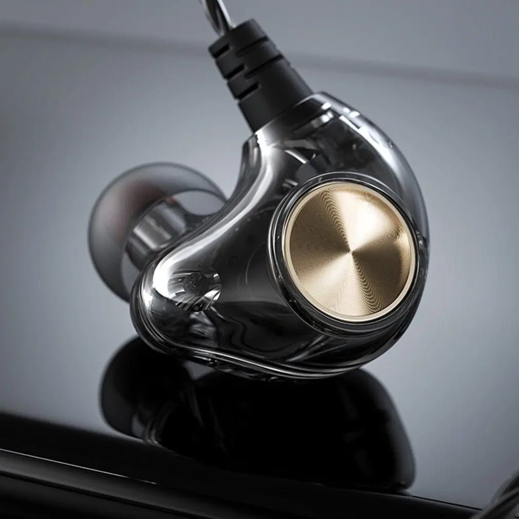 K1 In Ear Earphones Hybrid Technology Hifi Bass Earbuds Monitor Metal Headphones Sport Noise Cancelling Headset Wired Earphone