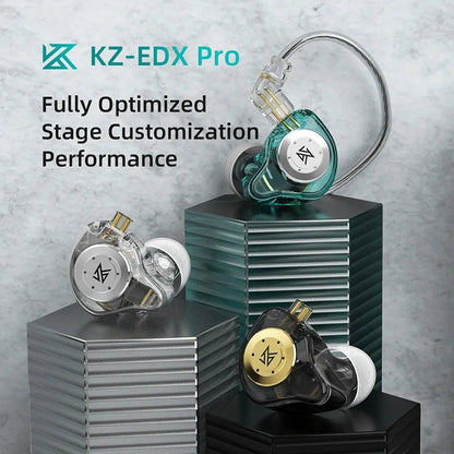 KZ EDX pro Earphones Bass Earbuds In Ear Monitor Headphones Sport Noise Cancelling HIFI Headset New Arrival!