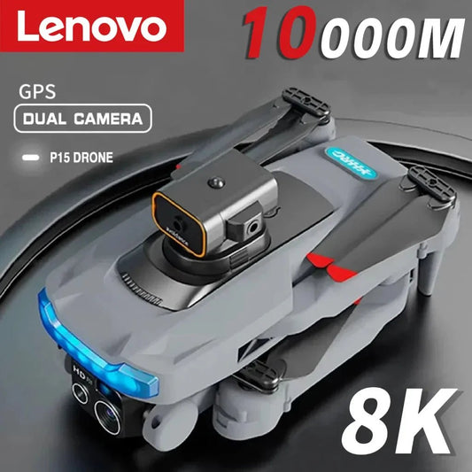 Lenovo P15 Drone Professional 8K GPS Dual Camera Obstacle Avoidance Optical Flow Positioning Brushless RC 10000M Free Shipping - AFFORDABLE QUALITY SHOP