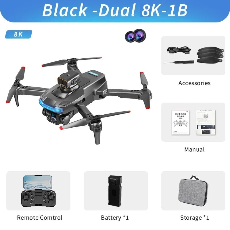 Lenovo P15 Drone Professional 8K GPS Dual Camera Obstacle Avoidance Optical Flow Positioning Brushless RC 10000M Free Shipping - AFFORDABLE QUALITY SHOP