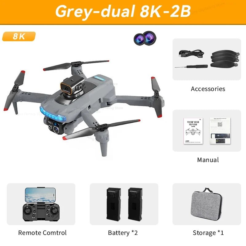 Lenovo P15 Drone Professional 8K GPS Dual Camera Obstacle Avoidance Optical Flow Positioning Brushless RC 10000M Free Shipping - AFFORDABLE QUALITY SHOP