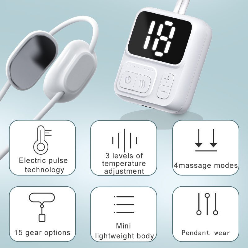 Massager Home Cervical Massager Mini Micro-Current Pulse Hot Compress Portable Pendant Hanging Neck Protector - AFFORDABLE QUALITY SHOP