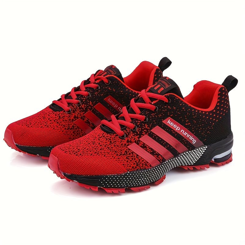 Men's And Women's Sneaker Knit Breathable Lace-up Lightweight Shoes Outdoor Comfy Shoes, Spring And Summer , For Halloween - AFFORDABLE QUALITY SHOP