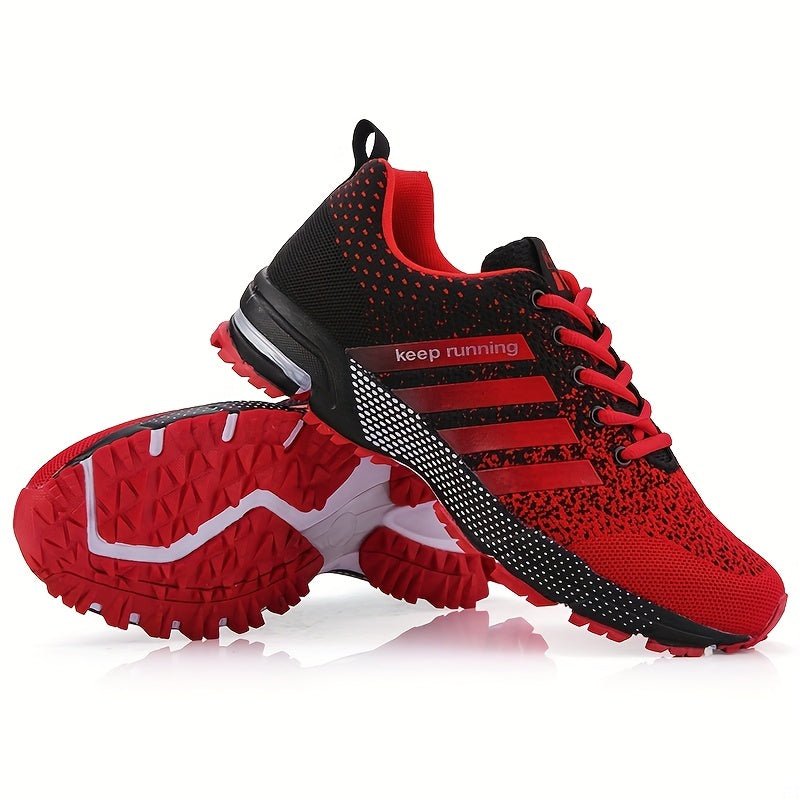 Men's And Women's Sneaker Knit Breathable Lace-up Lightweight Shoes Outdoor Comfy Shoes, Spring And Summer , For Halloween - AFFORDABLE QUALITY SHOP