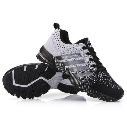 Men's And Women's Sneaker Knit Breathable Lace-up Lightweight Shoes Outdoor Comfy Shoes, Spring And Summer , For Halloween - AFFORDABLE QUALITY SHOP