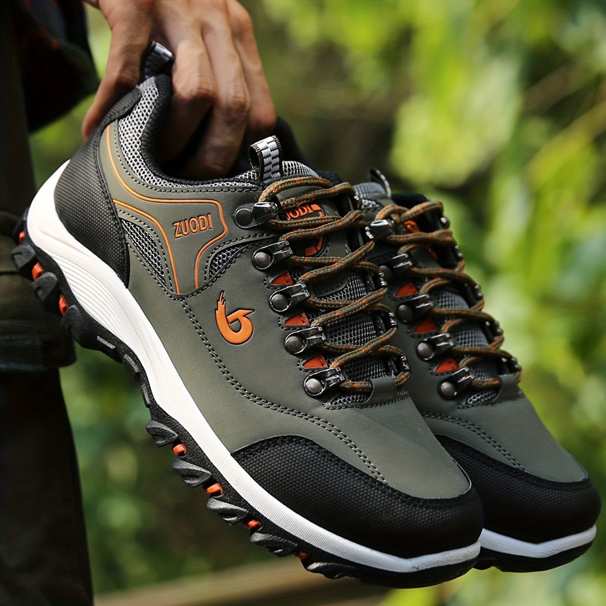 Men's Lace-up Sneakers - Athletic Shoes - Wear-resistant And Breathable Hiking Shoes - AFFORDABLE QUALITY SHOP