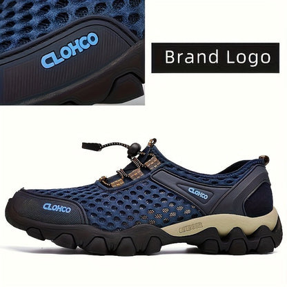 Men's Lightweight Mesh Sports Shoes, Casual Non-slip Rubber Sole Sneakers For Outdoor Hiking Camping Running Athletic Sports - AFFORDABLE QUALITY SHOP