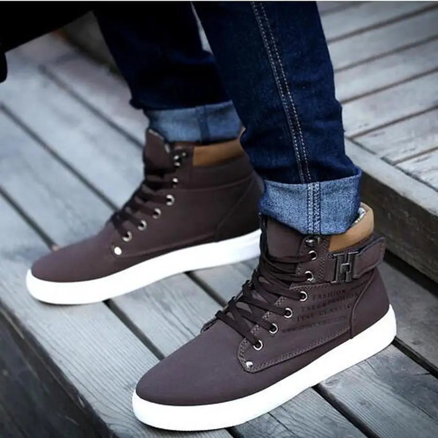 New Arrival Men's High Top Casual Shoes Spring/Autumn High Top Sneakers High Quality Retro Fashion Men Boots Zapatillas Hombre - AFFORDABLE QUALITY SHOP