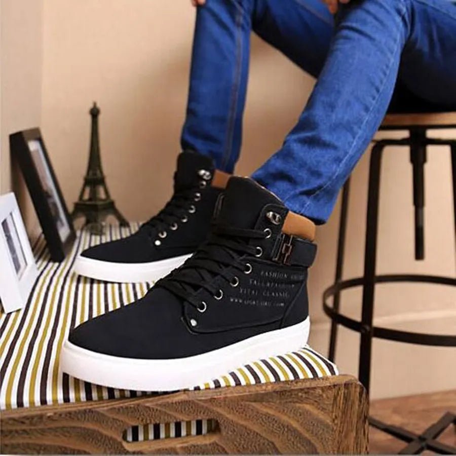 New Arrival Men's High Top Casual Shoes Spring/Autumn High Top Sneakers High Quality Retro Fashion Men Boots Zapatillas Hombre - AFFORDABLE QUALITY SHOP