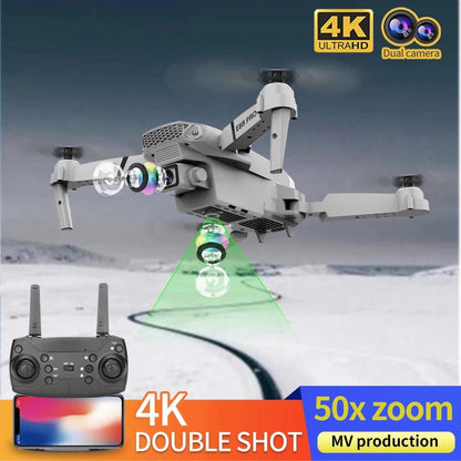 New E88 PRO Drone Professional 10K Wide Angle HD Camera Height Fixed Remote Control Foldable Quadrotor Helicopter Children's Toy - AFFORDABLE QUALITY SHOP