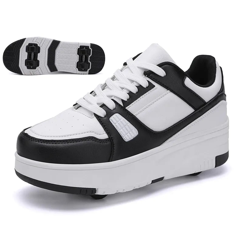 New Fashion Four Wheels Children's Roller Skates Shoes For Kids Boys Girls Sports Casual Sneakers Outdoor Cool Street Skateboard - AFFORDABLE QUALITY SHOP